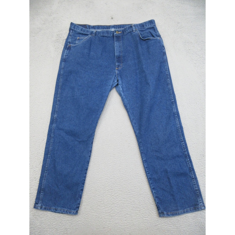 Wrangler Western Jeans Mens 42x30 Blue Denim Straight Leg Workwear Classic 90s